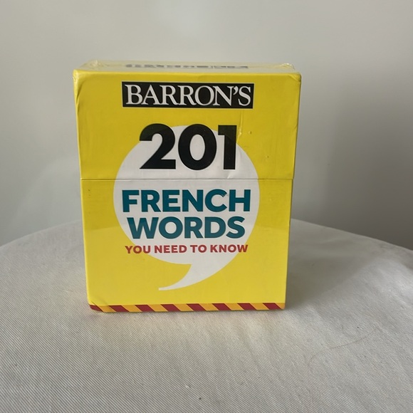 Barrons 201 French words & 291 French phrase flashcards and French dictionary - Picture 8 of 11